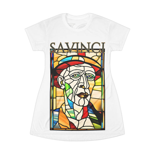 Savinci Stained Glass Tee Shirt Dress