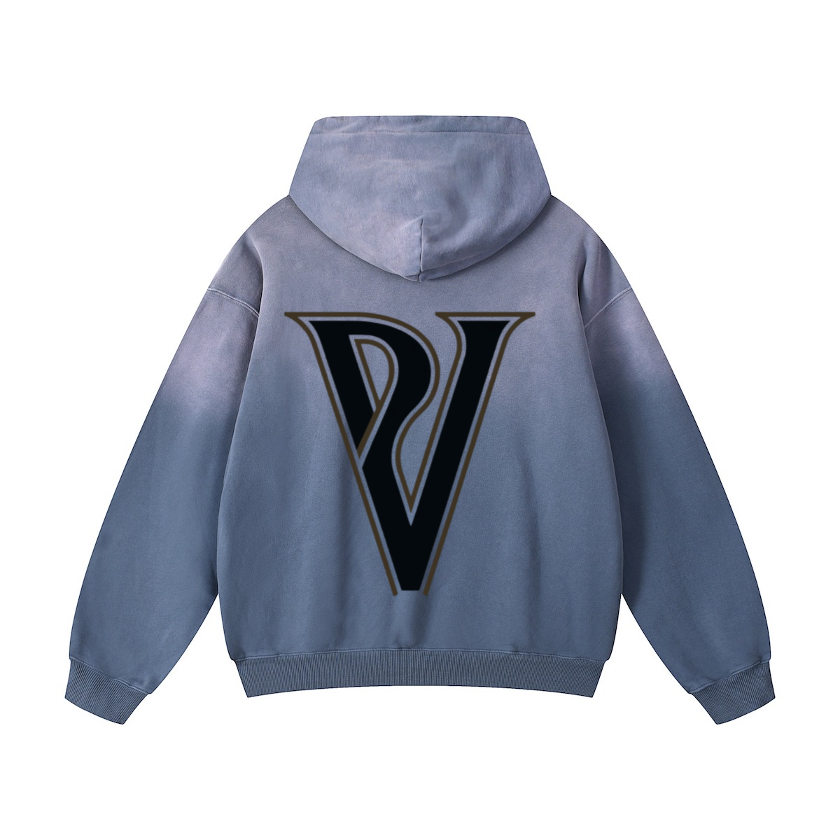 SAVINCI Heavyweight Sun Faded Stained glass Hoodie