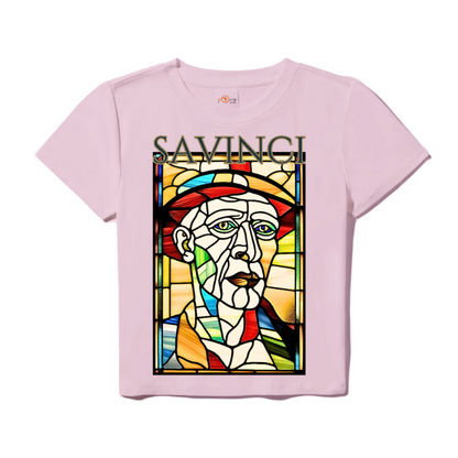 Savinci Stained Glass Women's Baby Tee